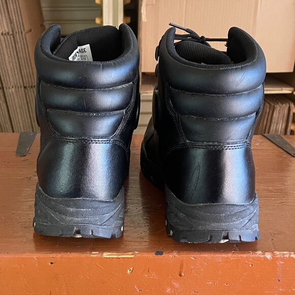 IRON AGE Men's Size 11 W Wide Black Leather Steel Toe Safety Work Boots IA5150 - Picture 5 of 11